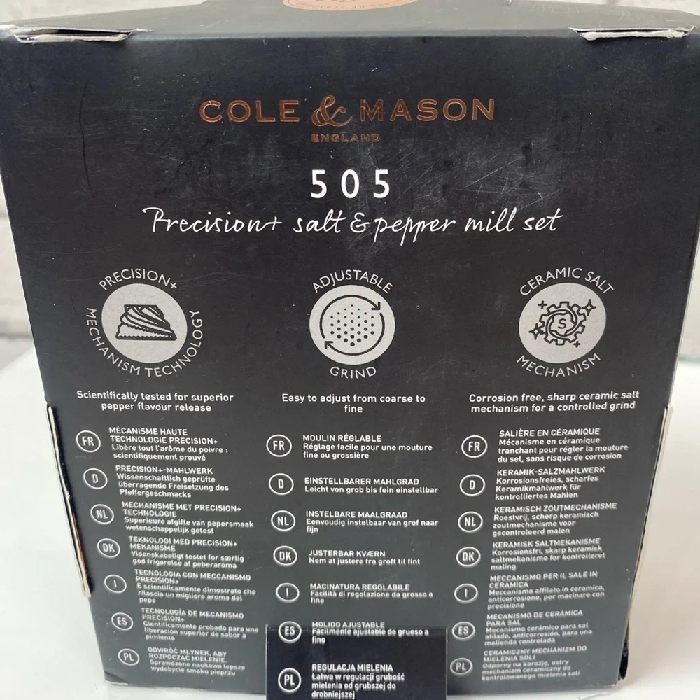 cole & mason new box